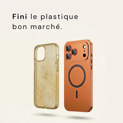 Coque métallique iPhone avec protection de caméra